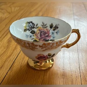 Royal Kendall Fine Bone China Pink Flowers Floral Tea Cup